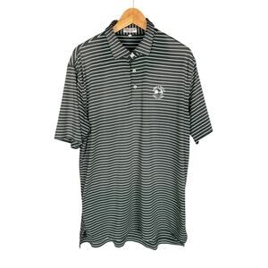 Pebble Beach Golf Links Peter Millar Summer Comfort Golf Polo - Green/White - L